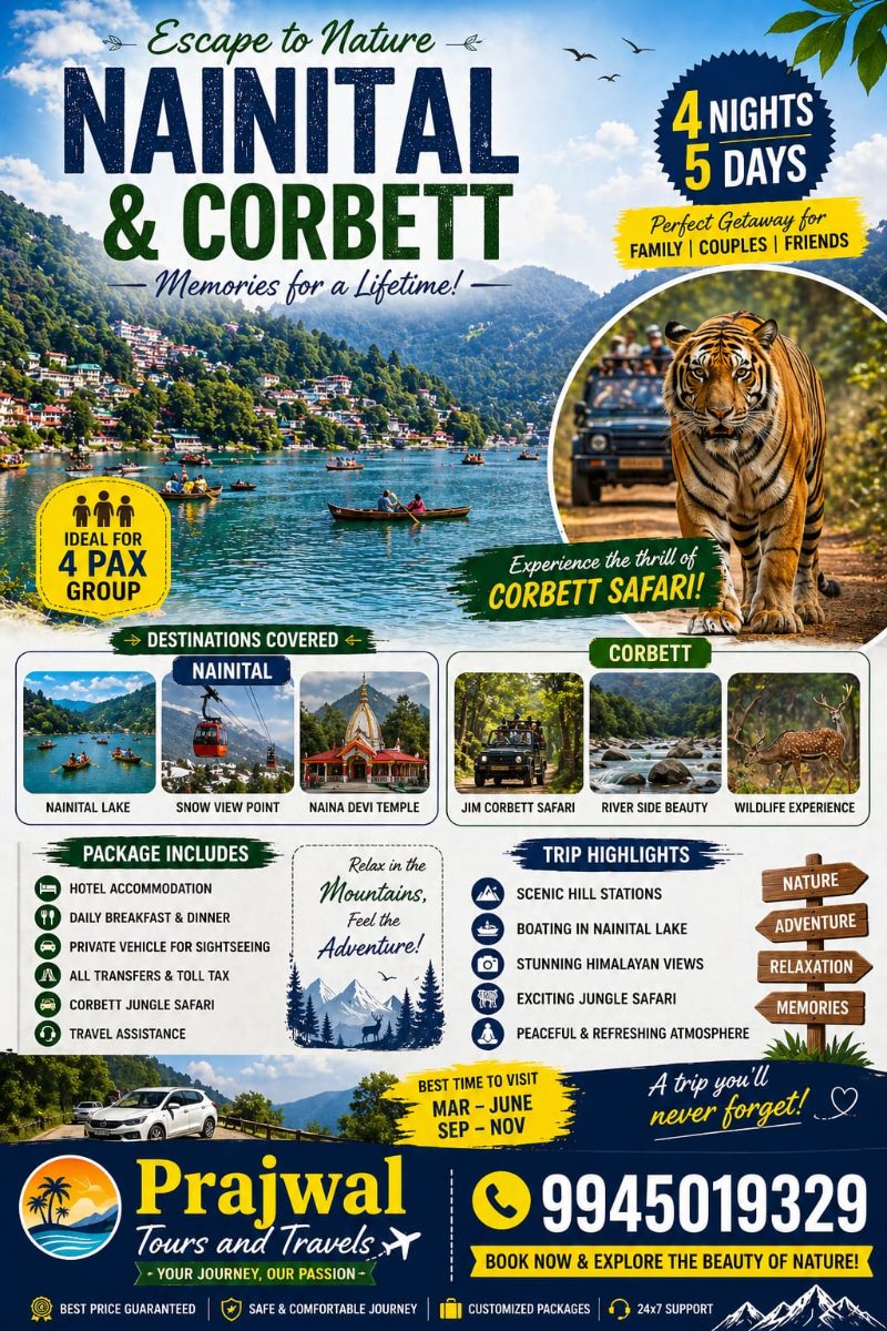 ESCAPE TO NATURE  NAINITAL & CORBETT