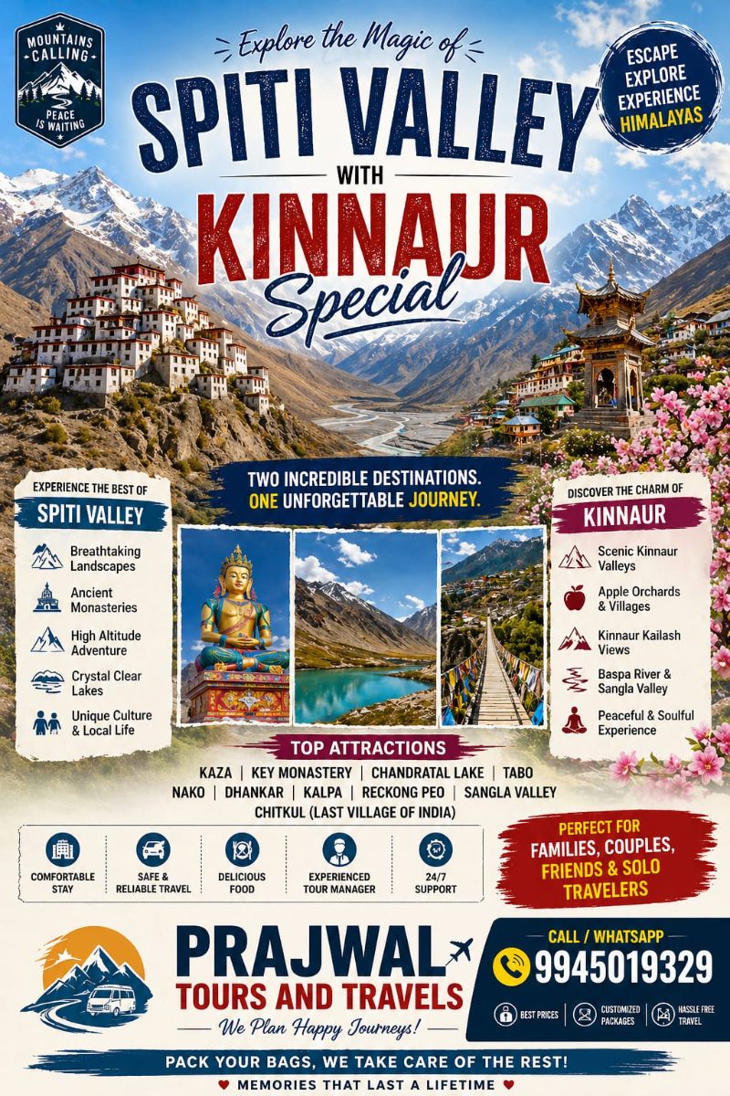 SPITI VALLEY WITH KINNAUR SPECIAL