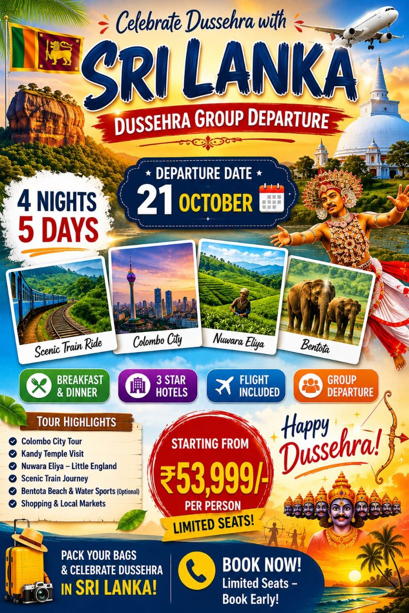 DUSSEHRA GROUP DEPARTURE SRILANKA